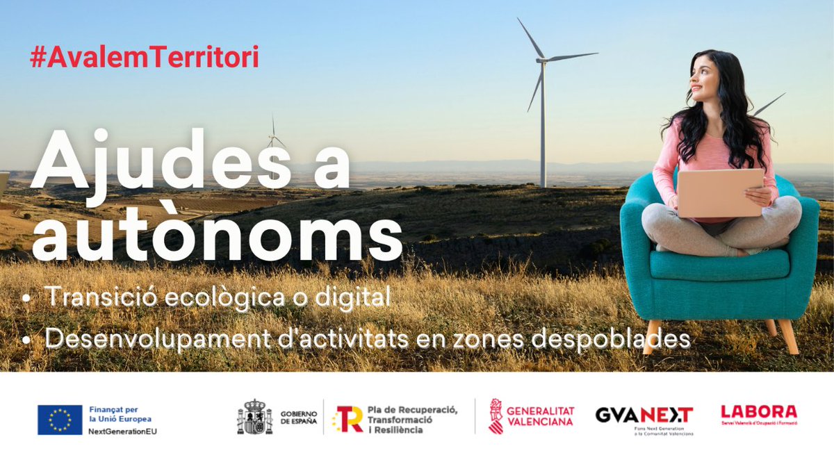 #BonDia ☕️
 🔴NOVES AJUDES🔴
🌄Estàs pensant a muntar una empresa en un municipi despoblat? o potser...
👩🏻💻Tens un projecte que contribuïsca a la transició ecològica o digital?
📢Si compleixes UN d'aquests requisits, LABORA t'ofereix 5.000 💰 euros ‼️
Obrim fil⬇️