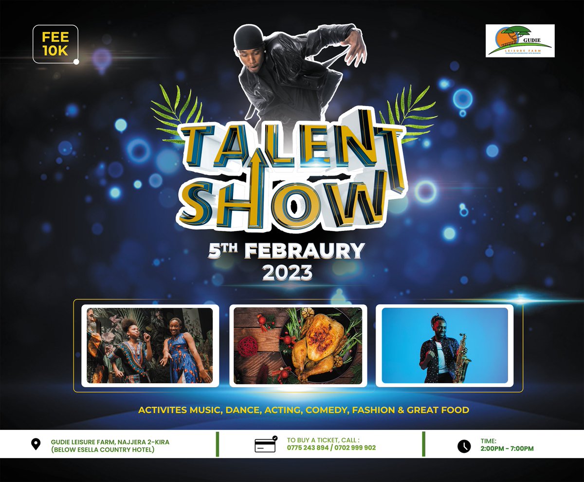 "Calling all talented individuals! Get ready to showcase your skills on February 5th! Enjoy a fun-filled day of eating, dancing, and comedy. Bring your friends and family to cheer you on and make it a day to remember. See you at the farm! #talentshow #fun #competition".