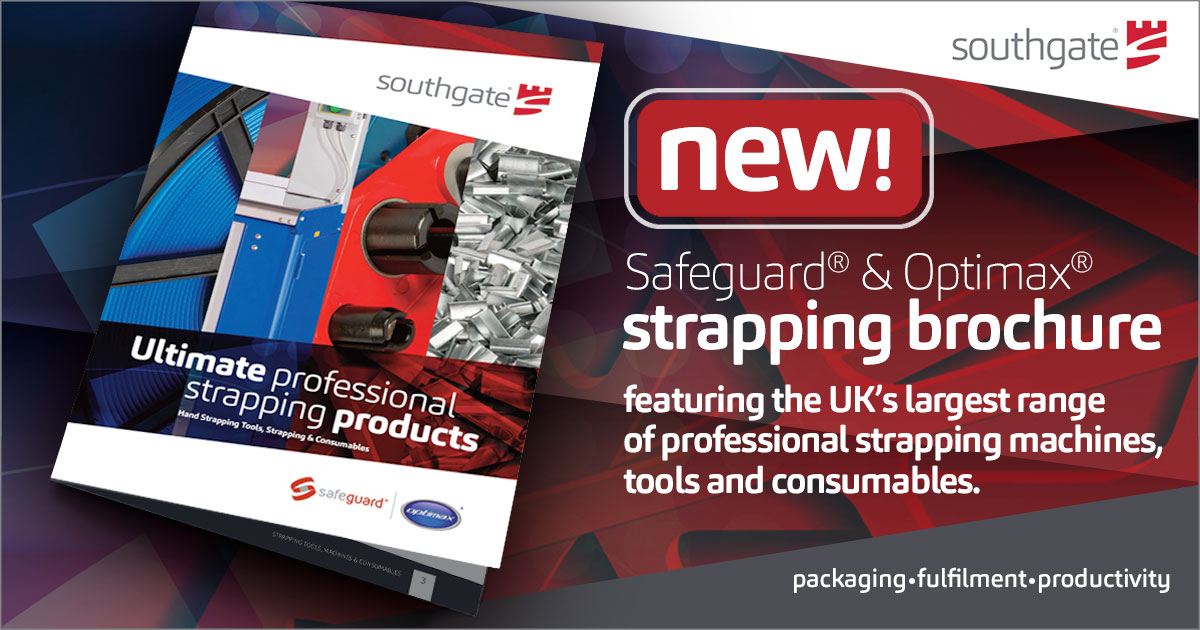 SouthgateLtd's tweet photo. Are you struggling to secure pallets? 
Our new strapping brochure features a fantastic range of strapping machines, tools and consumables. Check out our online brochure. 

https://t.co/iIJ3KlQ7h4 

#strapping #strappingmachines #strappingtools #frictionweldtools #packaging https://t.co/6mHQnYCkCy
