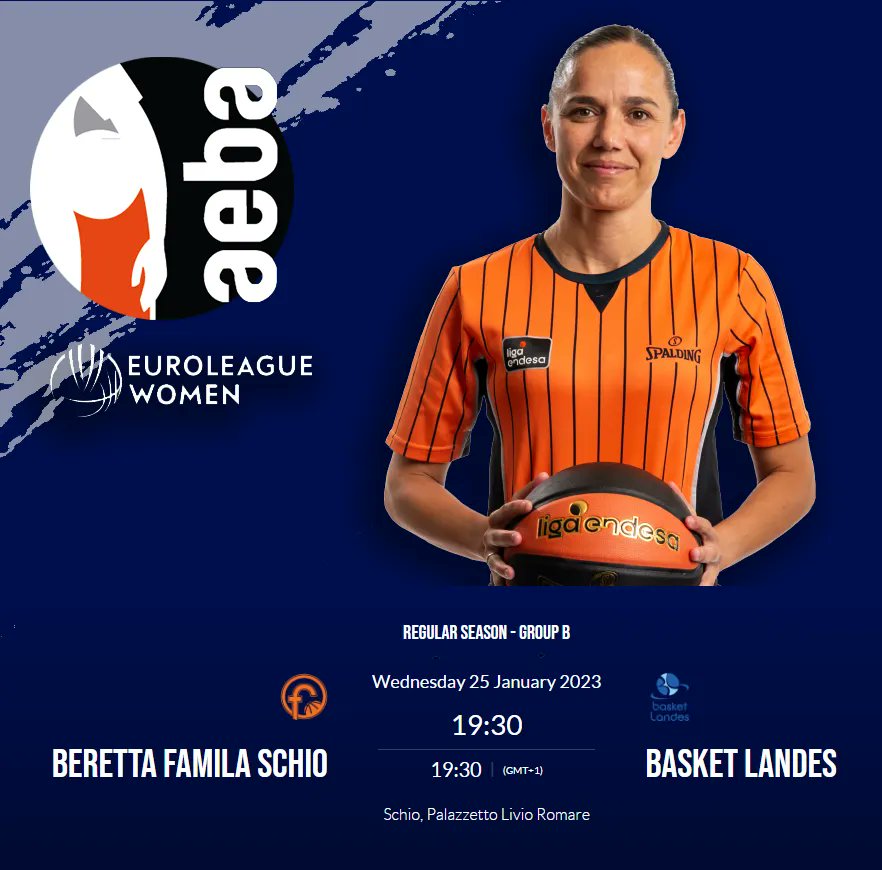 ArbitrosAEBA's tweet photo. 📆 25 de enero

🏃 Esperanza Mendoza @EuroLeagueWomen 

🏃 Fernando Calatrava @BasketballCL

🏃 Alberto Sanchez  @FIBAEuropeCup

#ArbitrosAEBA #refereelife #BasketballCL https://t.co/M6IkI1vnFE