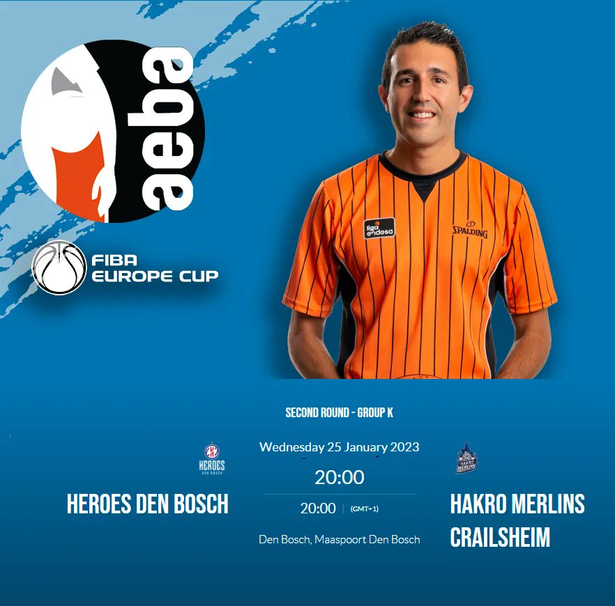 📆 25 de enero

🏃 Esperanza Mendoza <a href="/EuroLeagueWomen/">EuroLeague Women</a> 

🏃 Fernando Calatrava <a href="/BasketballCL/">Basketball Champions League</a>

🏃 Alberto Sanchez  <a href="/FIBAEuropeCup/">FIBA Europe Cup</a>

#ArbitrosAEBA #refereelife #BasketballCL
