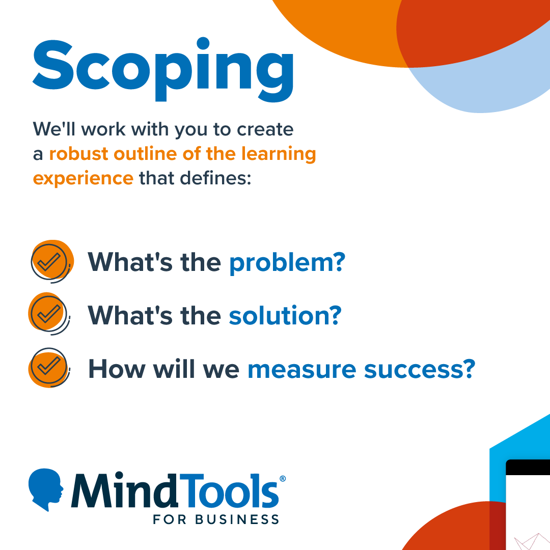 MindToolsFB's tweet photo. Our award-winning Learning Experience designers are experts in designing and building learning solutions that are unique to your organization and challenges. Here’s what you can expect... https://t.co/jIkj7FIzp0