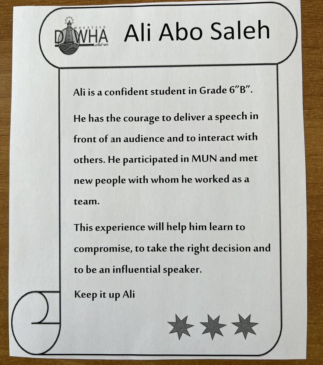 iman_nakouzi's tweet photo. Self awareness is a valuable quality that everyone should strive #good_behaviour #grade6 @makdawhaschool https://t.co/5ATdUFAnEA