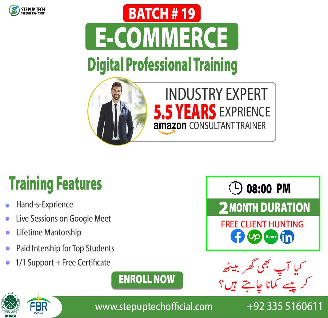 stepuplearning_'s tweet photo. #Amazon
Pakistan's No.1 Amazon Business Expert
Now uncovering the hidden secrets of success that can earn crores of business revenue from an investment of millions.
Learn Amazon
#Shopify
#Walmart
Join us to understand Amazon,
Live demo today 8pm
#stepuptech
#amazonclass https://t.co/p3Vu2ofHCl