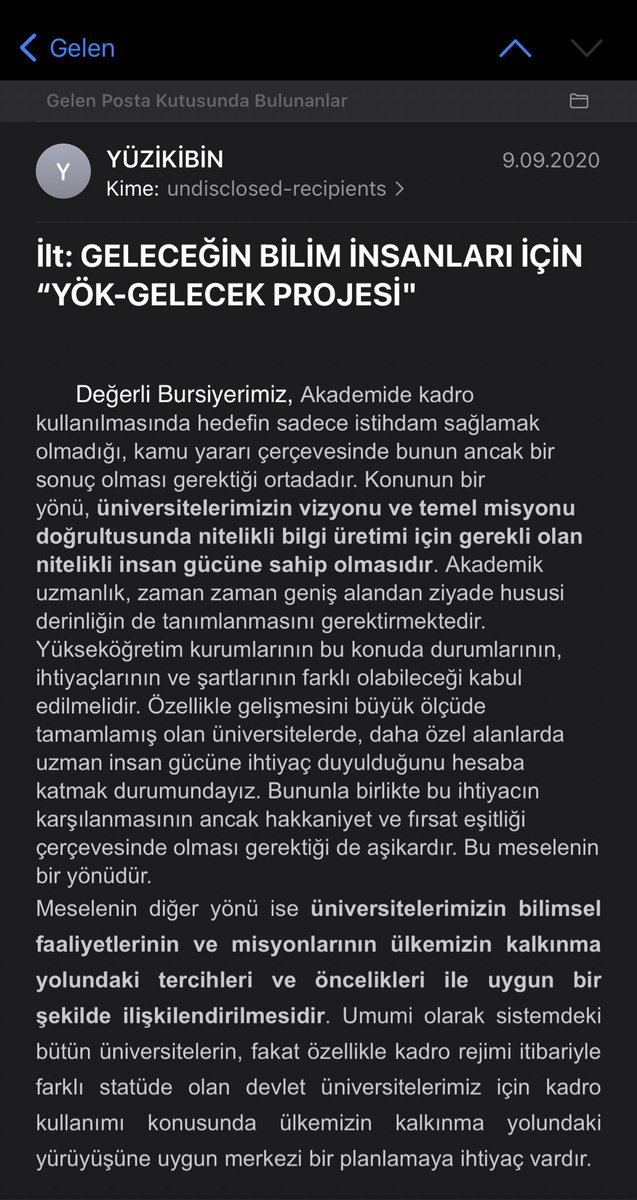 f_allak's tweet photo. Sayın @erolozvar bu maili biz 100/2000’lilere gönderen sizler değil miydiniz ? Üç aşamalı olan bir projeden bahsetmişsiniz. Hangi aşamalar şu an gerçekleştirilmektedir? Geleceğin bilim insanlarını bu ülkeye kazandırabilirsiniz. 

@mkulunk
@VahdetOzkocak 
@2000Yok100 https://t.co/1asdA8lCpI