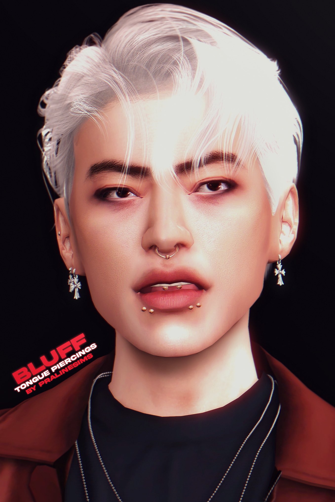 PRALINE on Twitter "Bluff Tongue Piercings // 4 different tongue