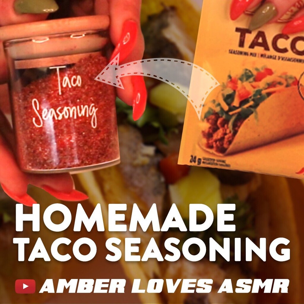 AmberLovesAsmr's tweet photo. ASMR Kitchen | Homemade Taco seasoning is the simplest DIY recipe with easy-to-find ingredients! FULL Video —》https://t.co/NDXpZ2Y2wb

#asmr #taco #seasoning # Homemade #TacoSeasoning #recipe #howto #learn #tips #food #DIYrecipe #copycat #OddlySatisfying #asmrsounds #asmrtr… https://t.co/Vs3NEKPnVJ