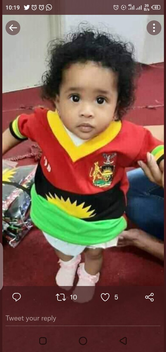 Gabrieleugene20's tweet photo. She is asking for her freedom. You have helped Nigerian government to kill her brothers and sisters. @CatrionaLaing1, grant her her freedom. Set her free. Free her leader #MaziNnamdiKanu. She needs a space where she will grow up &amp; be free. https://t.co/z5rc5gHDC9