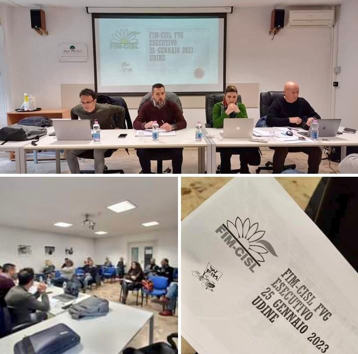 fimcislFVG's tweet photo. #25gennaio si riunisce nella sede CISL di Udine l'Esecutivo della FIM-CISL FVG con la partecipazione del Segretario Nazionale Giovanna #Petrasso per affrontare gli aspetti organizzativi dell'azione sindacale nella nostra regione
@FIMCislStampa https://t.co/LrqC78w8Um