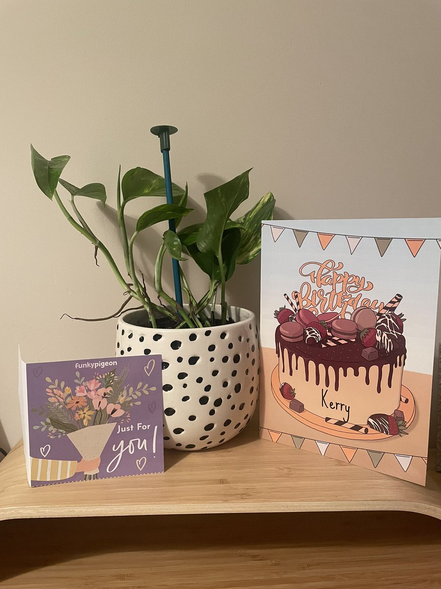 A big thank you to my lovely <a href="/BlueSky_Edu/">BlueSky Education PR</a> colleagues for my birthday gift - bringing a welcome bit of greenery to my desk🪴🥳 now I’ve just got to keep it alive! #nopressure #birthdaygift