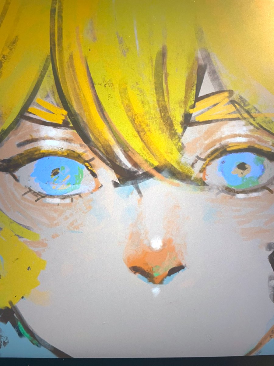 「急にやったことない描き方してる 」|まおーのイラスト