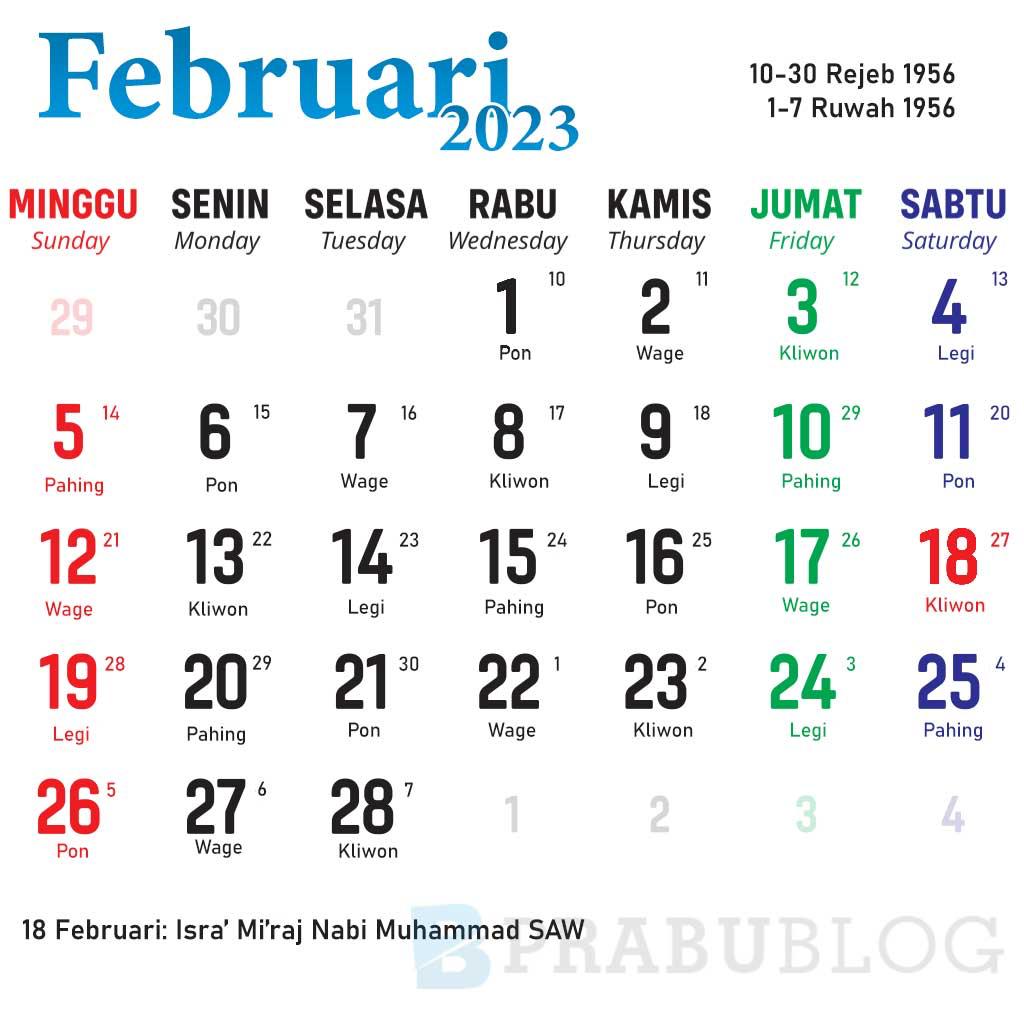 Bulan Februari 2023 yang akan datang ini tidak mungkin ada lagi selama hidup Anda. Karena bulan Februari yang akan datang ini memiliki :
• 4 Minggu
• 4 Senin
• 4 Selasa
• 4 Rabu
• 4 Kamis
• 4 Jum'at, dan
• 4 hari Sabtu.
Ini hanya terjadi sekali setiap 823 tahun.