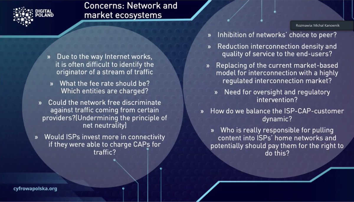 Proposed European network fee poses a series of risks to consumers and innovative industries in the EU. Korean case of sending-party-pays policy shows a worrying precedent - @MichaKanownik during the roundtable on #EU #networkfees.