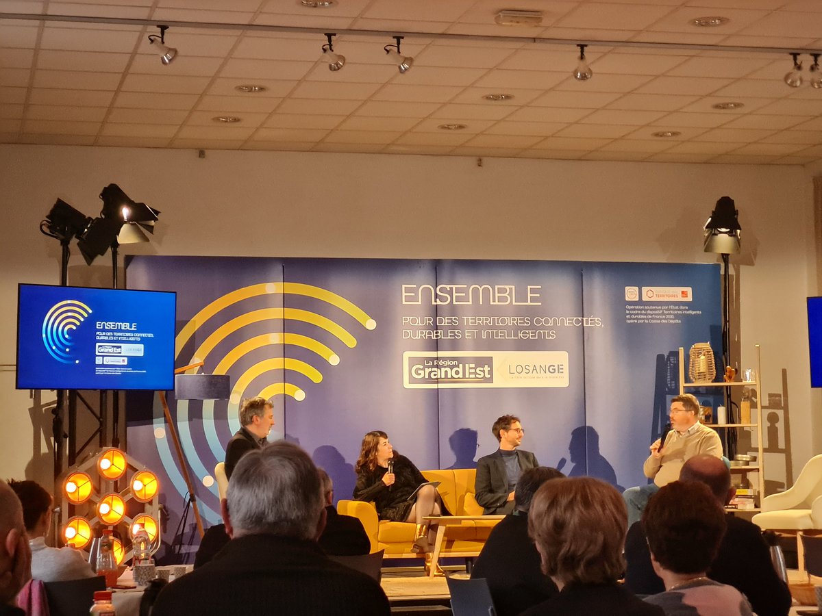 Ensemble pour des #territoires #connectés, #Durables et intelligents
Projet collectif, labellise #france2030,  porté par la <a href="/regiongrandest/">Région Grand Est</a> avec à ses côtés <a href="/losange/">losange</a> et le soutien de la <a href="/BanqueDesTerr/">Banque des Territoires</a>