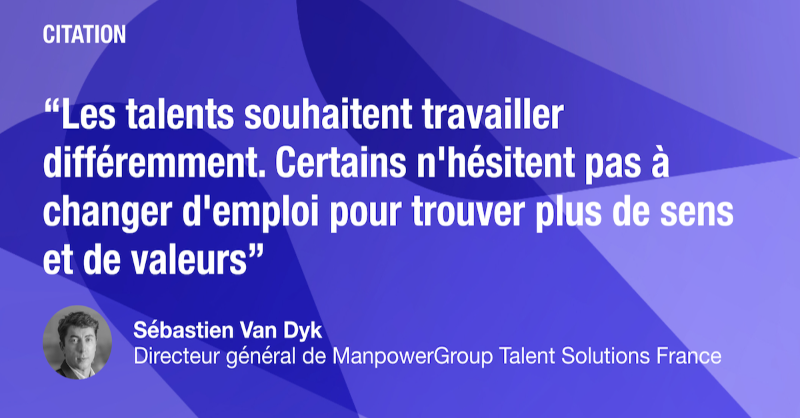 ManpowerGroupFR's tweet photo. Les tendances à l'origine du basculement du monde du travail n'ont rien de nouveau, mais leur degré d'urgence est inédit. @SebVanDyk, DG @TSolutions_FR est convaincu qu'il faut changer nos modes de travail en faveur des aspirations des talents. Faites le point👇 #GreatRealization