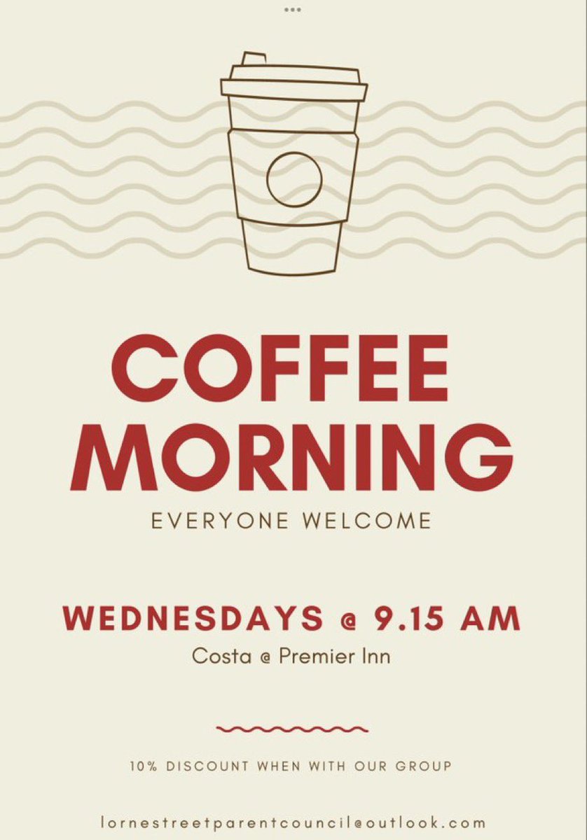 LorneCouncil's tweet photo. Come along to our coffee morning! All welcome and sometimes there’s delicious home cooked food :D @LorneStreetPS https://t.co/6qs3xBP8ph