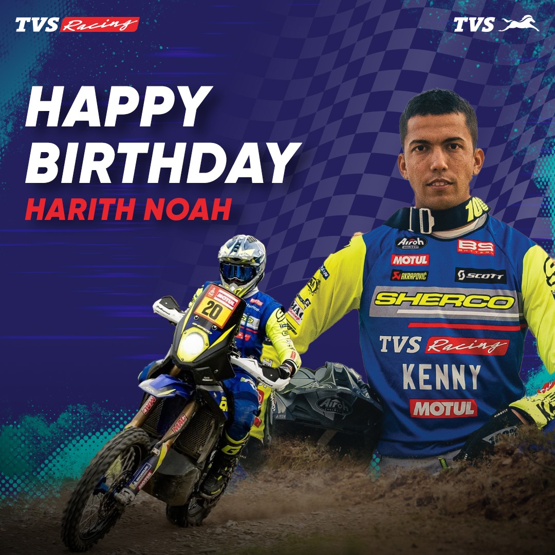 TVS_Racing's tweet photo. Birthday wishes to the champion, @harithnoah8
#TVSMotorCompany #TVSRacing #BornForRacing #Racing #Motorsports https://t.co/rX9AssQT6Q