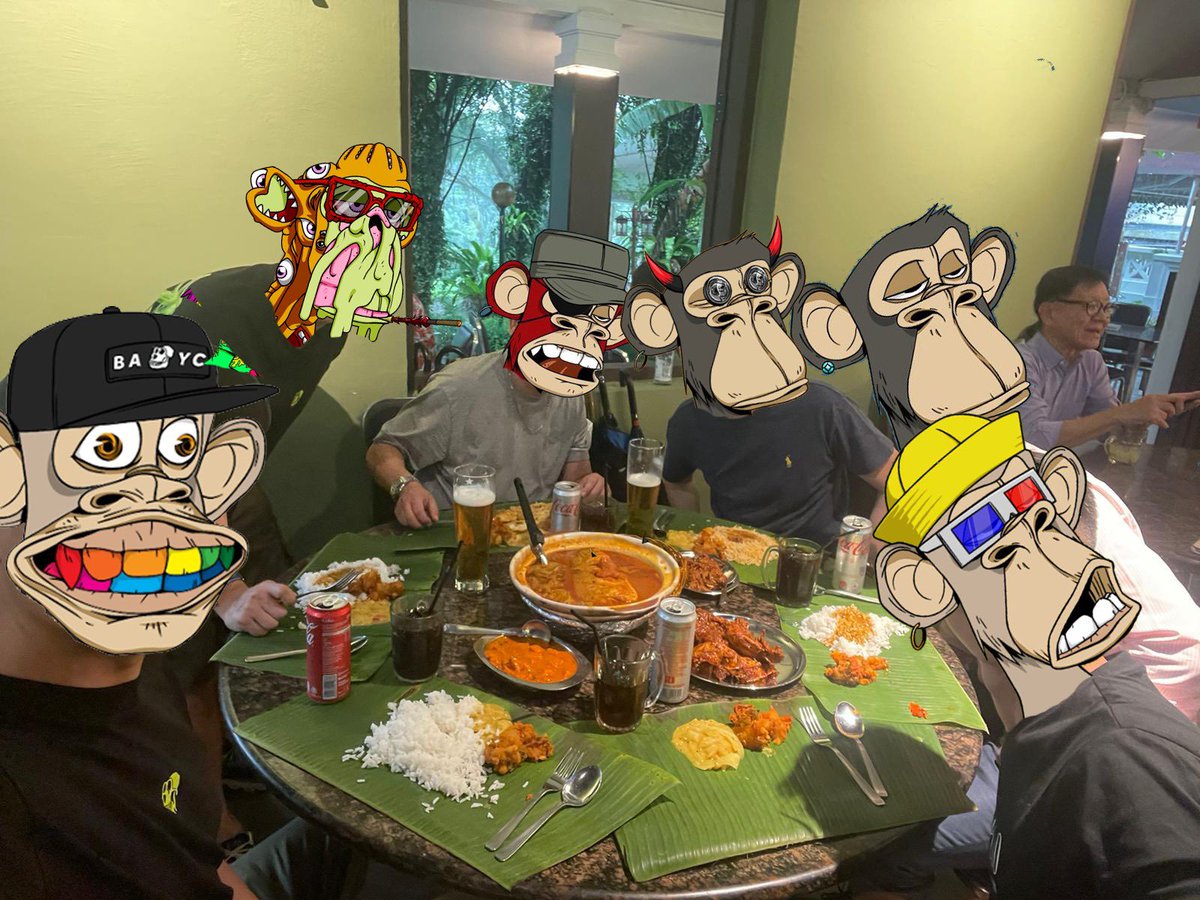 Thanks Singapore 🇸🇬 Ape Bros! Nice gathering and stay in touch! #BoredApeYachtClub #yugalab #sammycurry