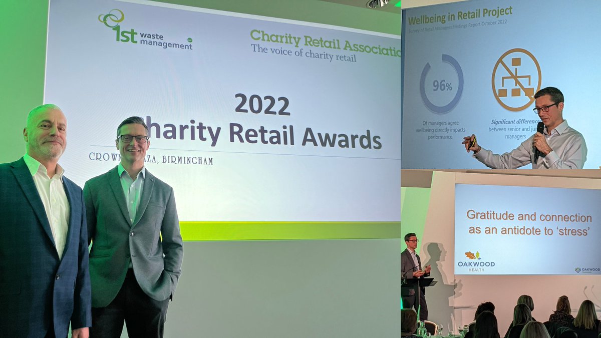 Thanks to the @CharityRetail and CEO Robin Osterley for inviting me to speak at the national charity retail awards yesterday. Congratulations to all the winners and nominees!🙌🏆 ~ Terry #retail #retailnews #wellbeing