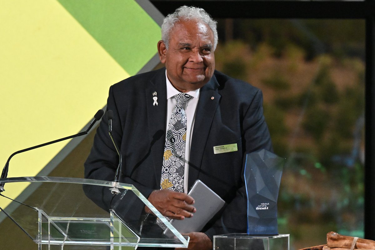 canberra_daily's tweet photo. Congratulations to the ACT's Professor Tom Calma AO who was named the 2023 Senior Australian of the Year tonight. https://t.co/SslfOyiQPK