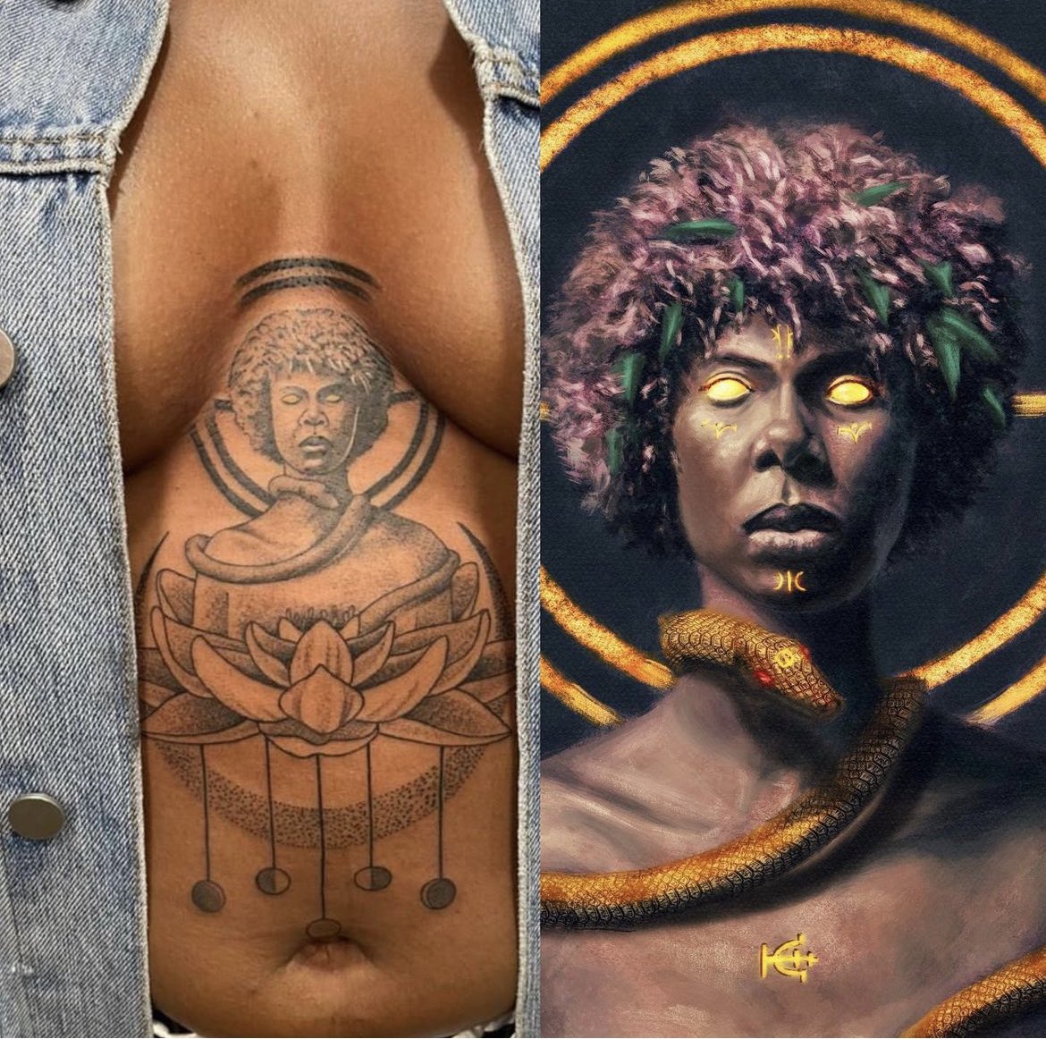 「Cool tattoos of my work I've been shown 」|Anthony Azekwohのイラスト