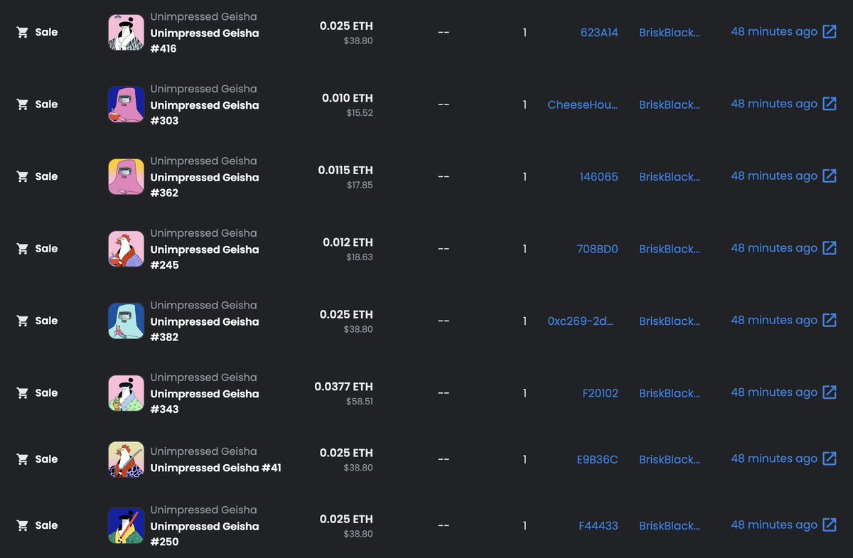 Unimpressed Geisha tweet media