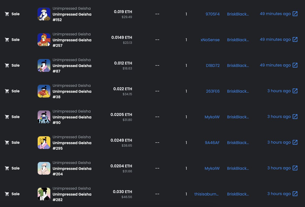 Unimpressed Geisha tweet media