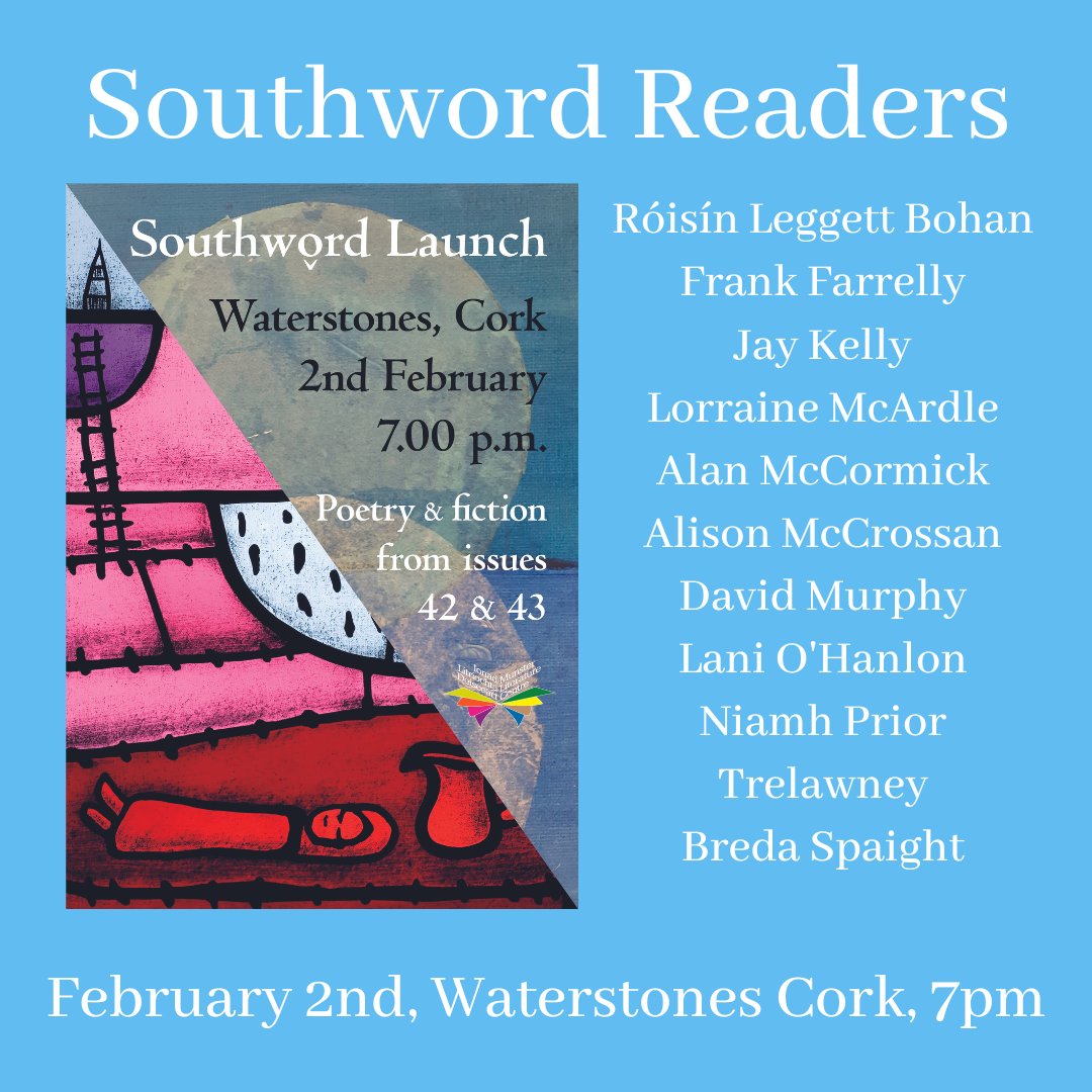 We're so excited for the Southword Launch next week, and even more excited for our brilliant reader lineup! We hope to see you there 👏