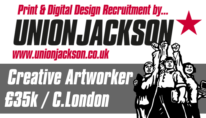 We've just taken a new permanent role on for a CREATIVE ARTWORKER £35K level. Working for lovely small size, Soho based healthcare agency. Mix of print &amp; digital projects. Hybrid working. 
More info and to apply:- unionjackson.co.uk/jobs/creative-…