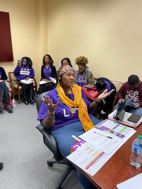 dcpave's tweet photo. For our first meeting of the day, parent leaders are meeting with @DMEforDC Paul Kihn. Citywide and #Ward7 PLE Board Member @yolandacorbett5 is meeting chair! #DCPVCW https://t.co/HNsnFnIEQD