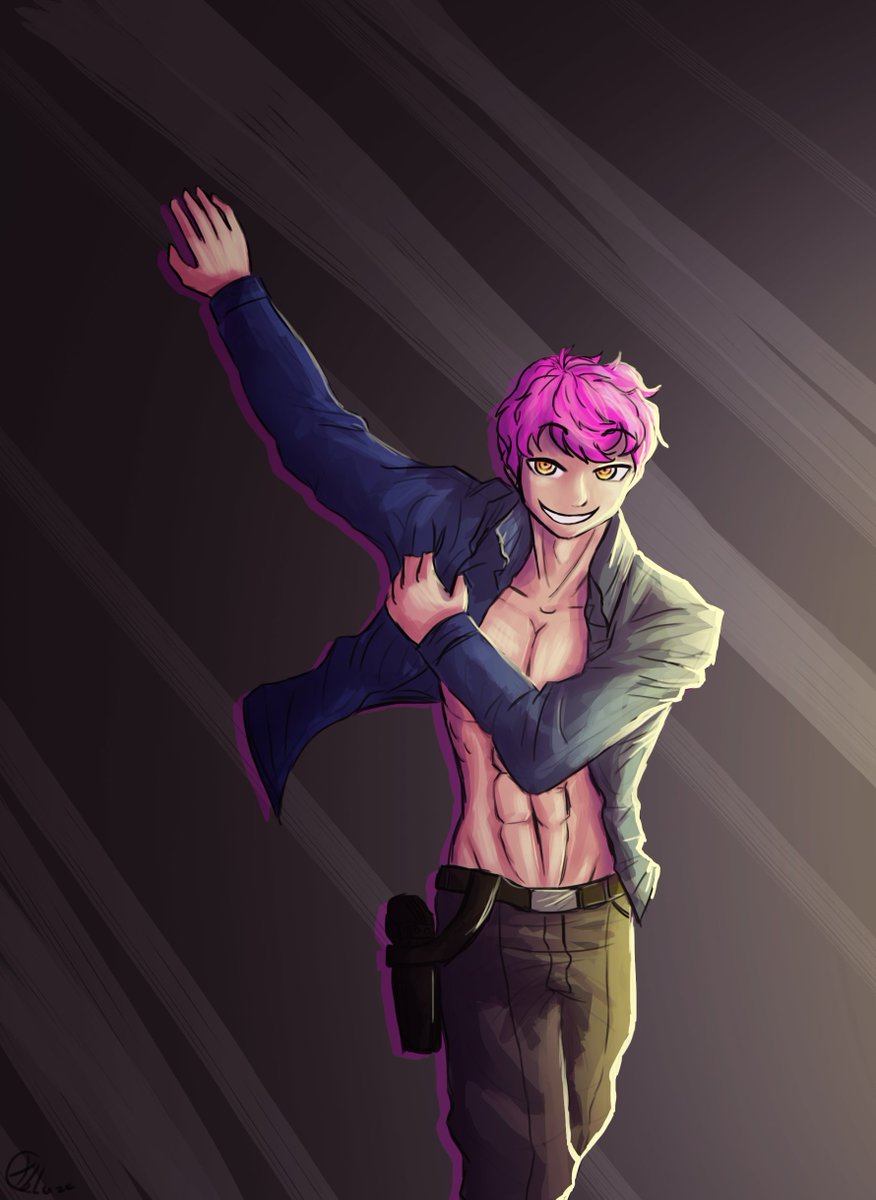 Xblaze27's tweet photo. Pouf!
Un dessin de Hélios, un personnage rp ! Et nous avons la version manga et la version en couleurs. Voyez ses superbes cheveux roses !! XD https://t.co/pSBj2lBpLy