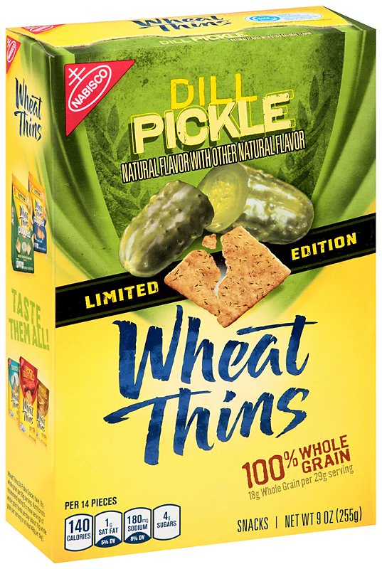Discontinued Foods! on Twitter "Dill Pickle Wheat Thins (20142014