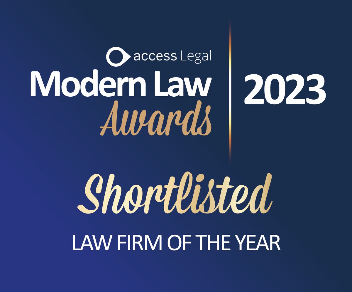 We are pleased to share some exciting news today.. We've been shortlisted for two awards at the #MLawards23! 

1) Law Firm of the Year 
2) Lawyer of the Year (Patrick Maguire)

This is a great start to 2023 and we would like to thank all of our wonderful clients.