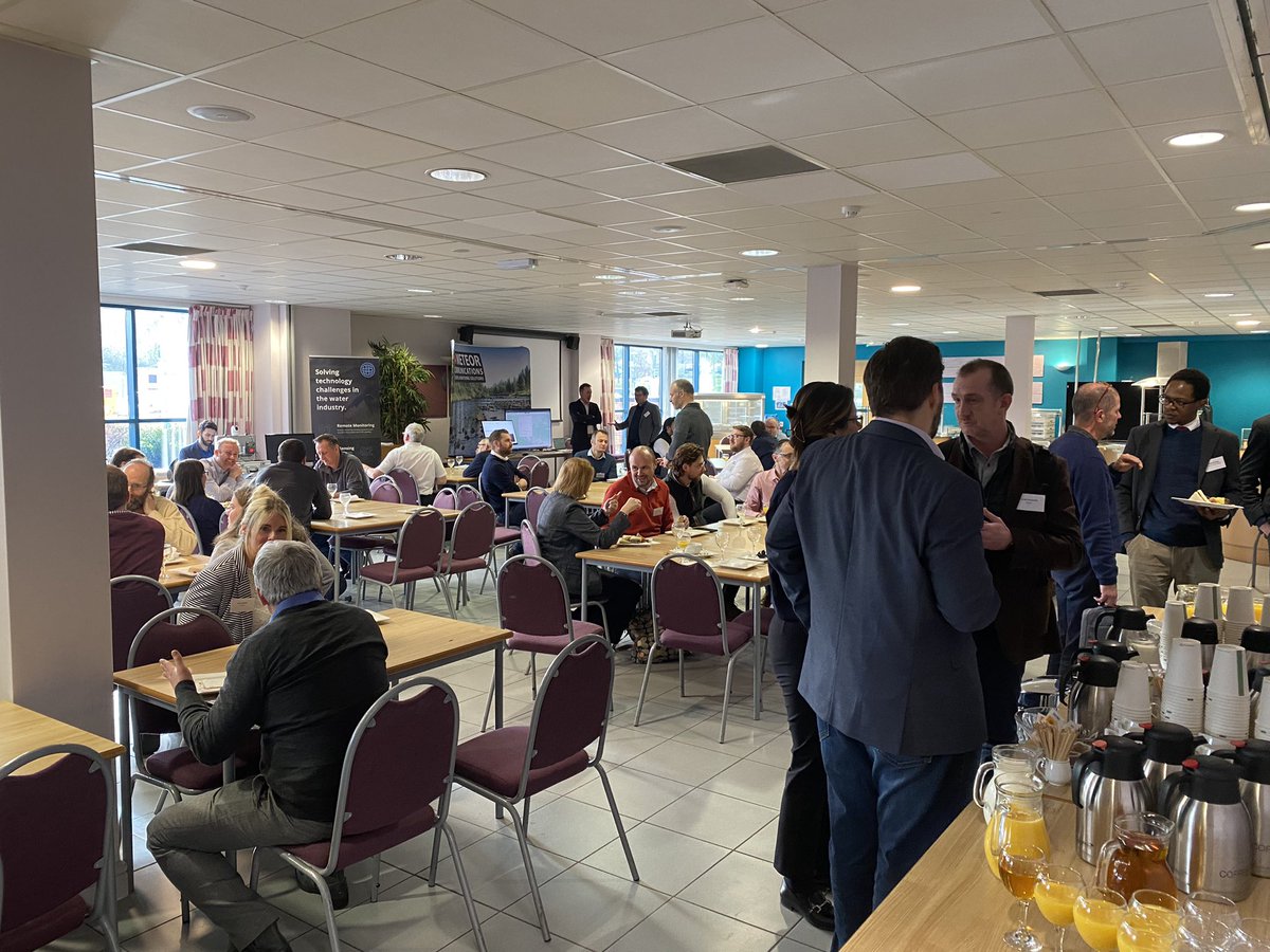 Lunch time means networking. <a href="/WaterSensors/">SWIG</a> CSO workshop is going swimmingly.