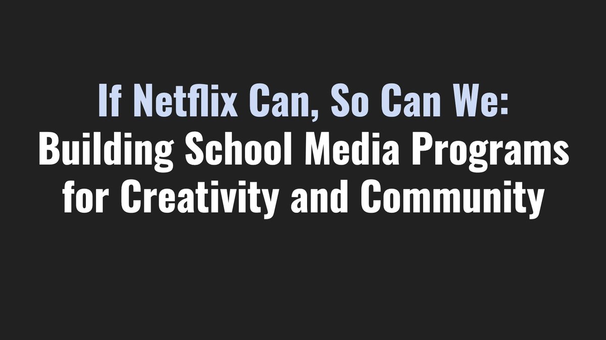MrAtheyounger's tweet photo. Excited to be at #techspo23 this Friday morning to present "If Netflix Can, So Can We: Building School Media Programs for Creativity and Community" - I have met many leaders + teachers over the past year.. I am hoping we can connect in person! #PLN #SatChat #sschat @NJASANews https://t.co/FjB5AS10CM