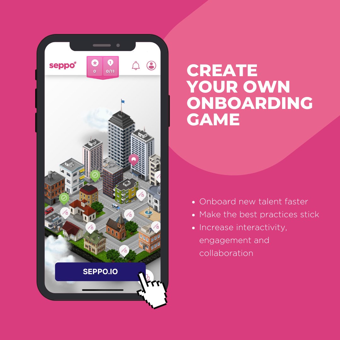 seppoio's tweet image. Build your own onboarding game and gamify the training process 📱

➡️ Start a 30-day free trial now at bit.ly/3JwixSb

#gamificationlearning #learninggames #corporategames