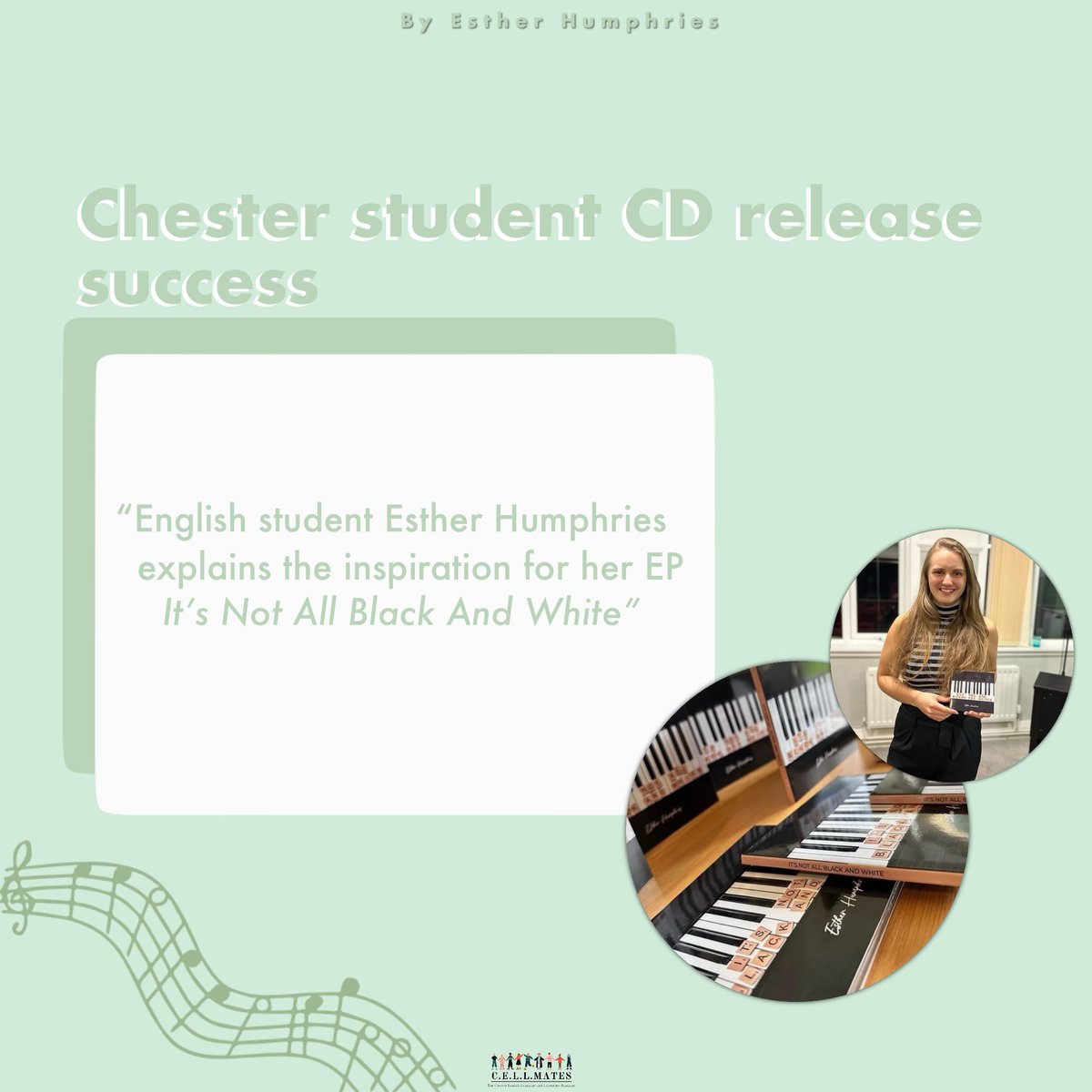 Our first post of 2023!
Esther Humphries launched her EP in 2022 &amp; she discusses all about it in her recent article. If you want to find out how she feels about the launch, or where you can listen to the EP, head over to the website. Link to the website is in the bio. 🎶🎼
