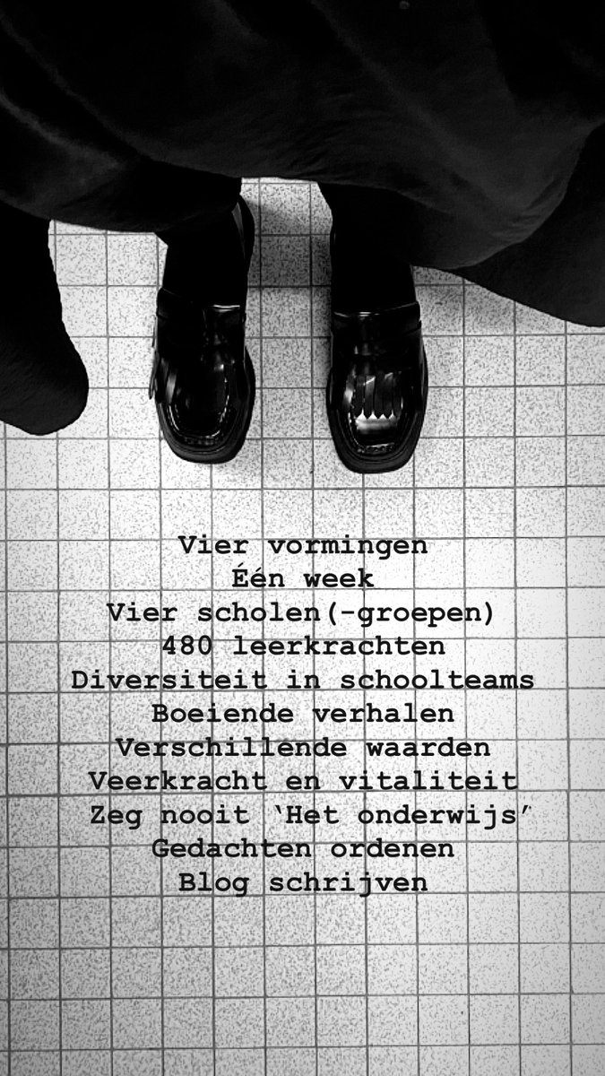 Vele indrukken uit ‘het onderwijs’ na een week vol vormingen. Nu dagen thuis zijn op mijn eigen school.