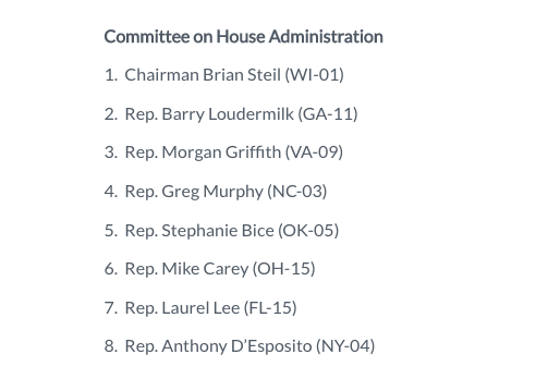 For 3 years, Democrats closed Congress to the public. That ended the first day of the Republican majority.

The Members on the <a href="/HouseAdmin/">House Admin. Committee GOP</a> Committee will work to keep the Capitol open &amp; accessible to the people, as well as protect our nation’s elections through proper oversight.