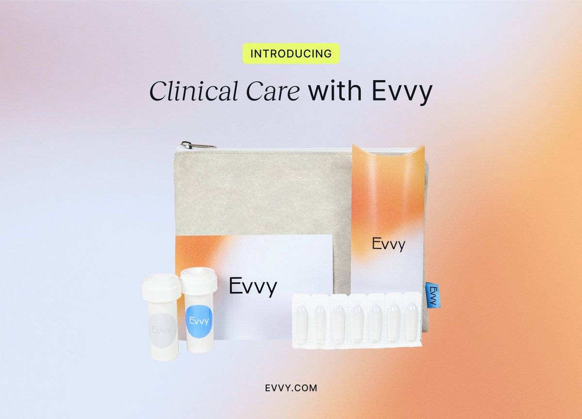 EvvyBio's tweet photo. The future of vaginal healthcare is here‼️

Since 2021, we’ve brought our community unprecedented insight into their vaginal health with our first-of-its-kind vaginal microbiome test.

Today we’re excited to announce the expansion of our platform to include clinical care (1/2) https://t.co/pNGbsaewY5