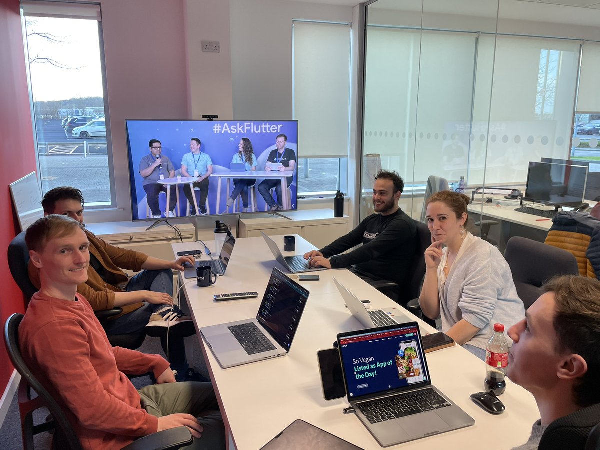 wearearch's tweet image. Some of team ARCH all tuned in for the #flutterforward livestream. Looking forward to seeing the #Sovegan app appearing in the keynote 🚀
#flutterappdevelopment #fluttercommunity #flutterdeveloper #wearearch