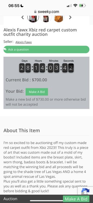 Replica of my Boobs! Being auctioned off! Proceeds will given to charity!  I&rsquo;ll match your bid! https://t<a href="/tag/realloyalfans"class="tags"><span>#realloyalfans</span></a>