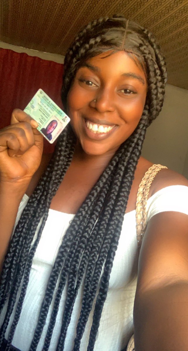 JennaSymply's tweet photo. Am being very #ObidientMovement just collected my PVC and am ready to vote next month. Have you collected yours abi you no do?? https://t.co/ncyBm0Bzkg