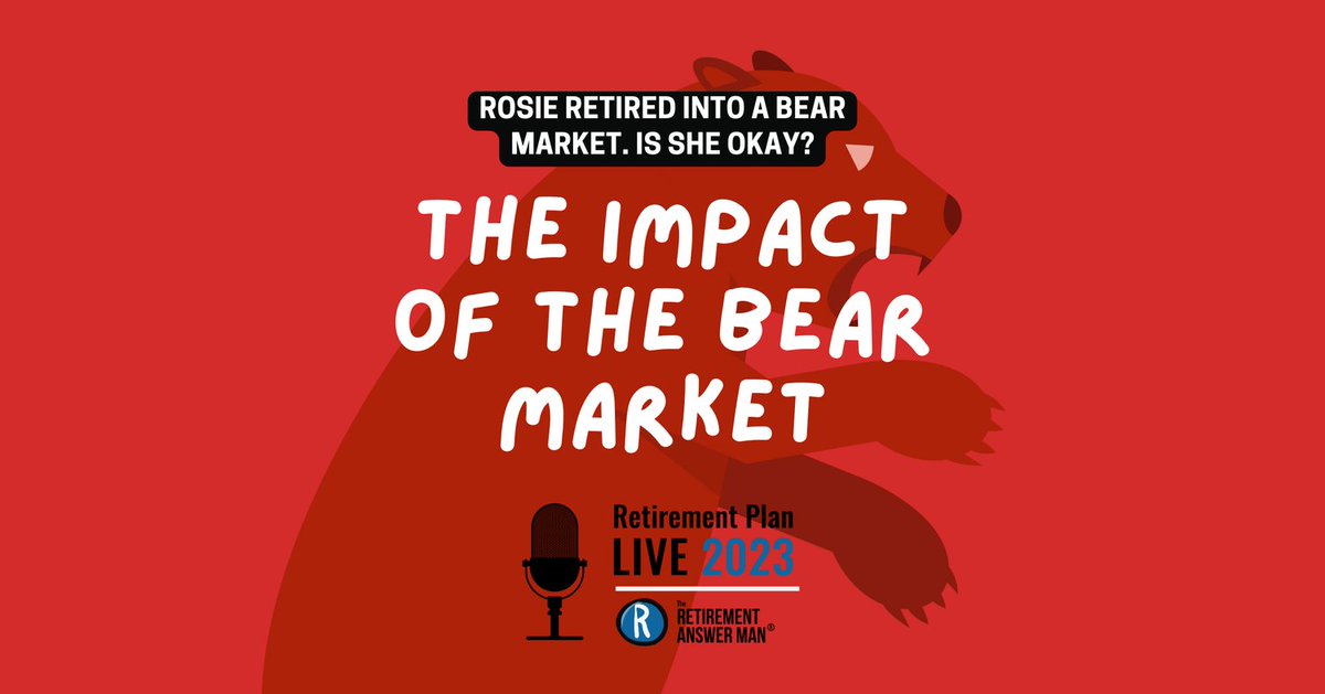 RunnymedeCap's tweet photo. The Retirement Answer Man #471 | Retirement Plan Live: The Impact of the Bear Market https://t.co/vjtKSvXwi9 | @Roger_whitney #BearMarket #Inflation #RetirementPlanning #Investment #FinancialPlanning #TheRetirementAnswerMan https://t.co/xxOo7eE5zp