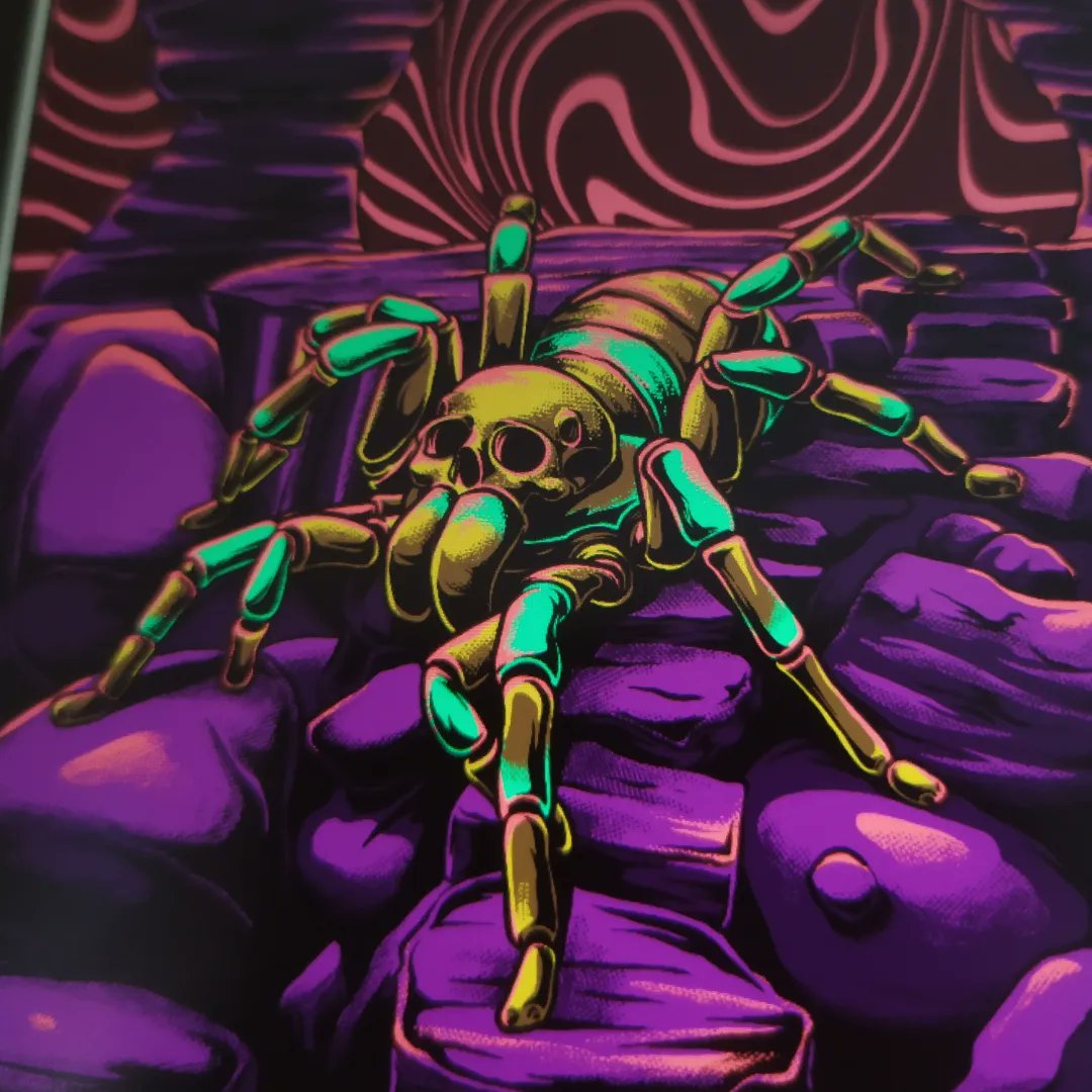 Golden Arachnida #illustration #artwork #spider #NFT