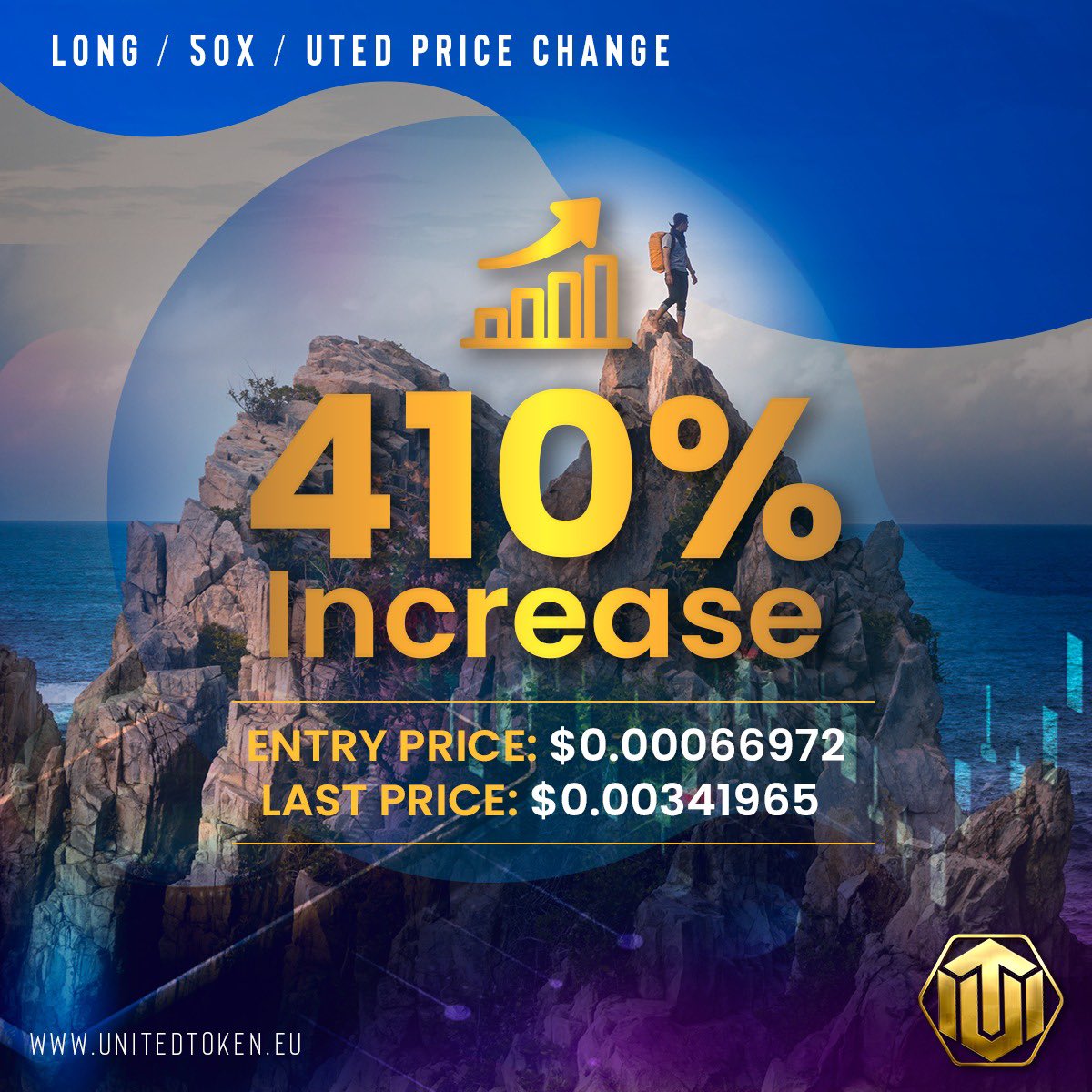 Unitedtoken1's tweet photo. HODL UTED 🚀 !

This happens with a real project having a real product and a real utility.

Remember price follows the utility ! ♥️💯

Are you all excited for this growth UTED Army ? 🔥🔥

RT this post to share this still undervalued gem opportunity with others as well ! ♥️ https://t.co/opsyRgwL1s