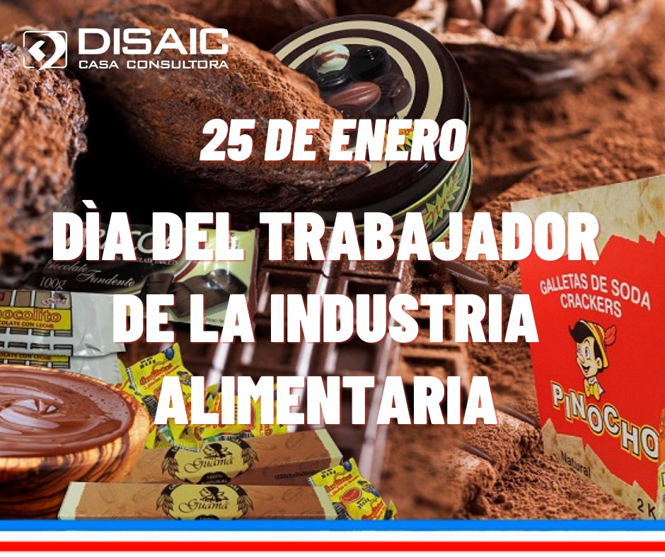 DisaicC's tweet photo. Este 25 de enero festejan su día los trabajadores de la Industria Alimentaria.
A todos muchas felicidades...
#Gesime #ConsultaDisaic #DisaicAlFuturo #25deDisaic https://t.co/GkCL2C87oe