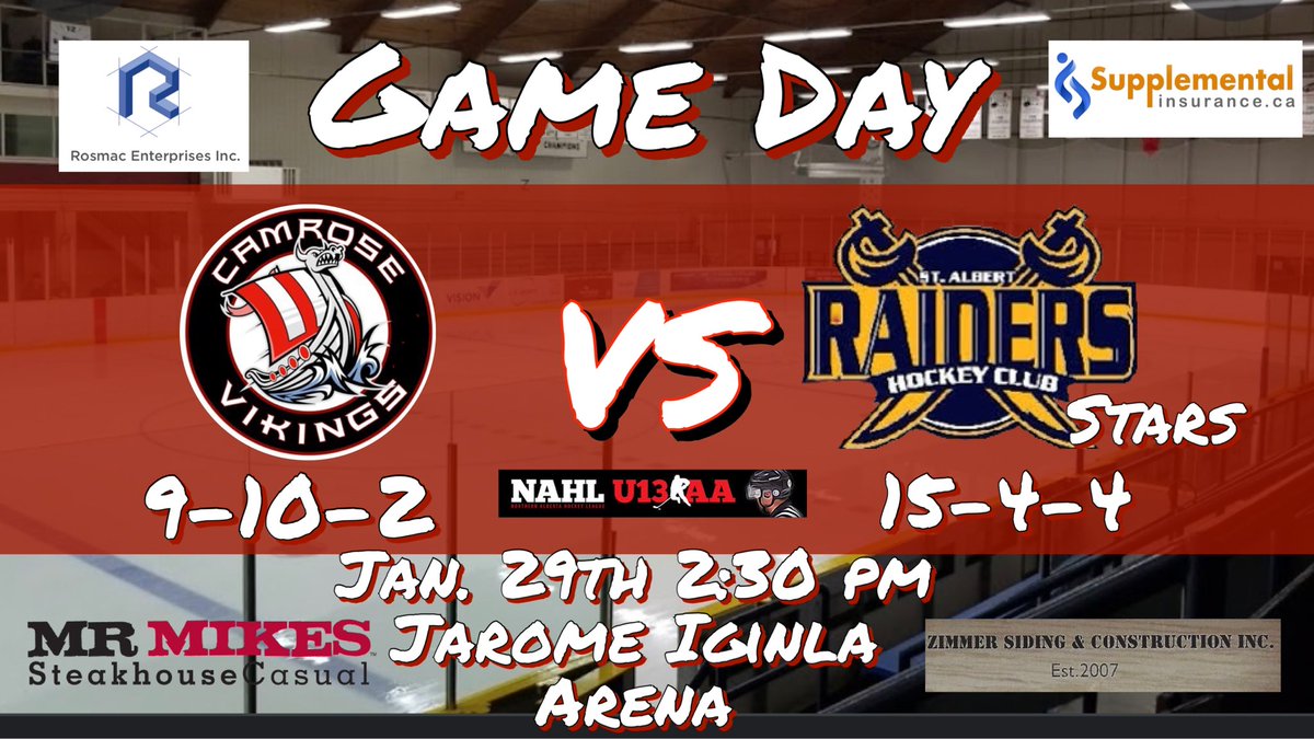 VikU13AA22_23's tweet photo. Once again your Vikings face a couple tougher opponents this weekend. And hoping to redeem themselves after 0-2-0 last weekend. They are on home ice Saturday in the Max so come out and cheer loud not for just our team but for all the Vikings that are playing on home ice. https://t.co/ri525dW7oS