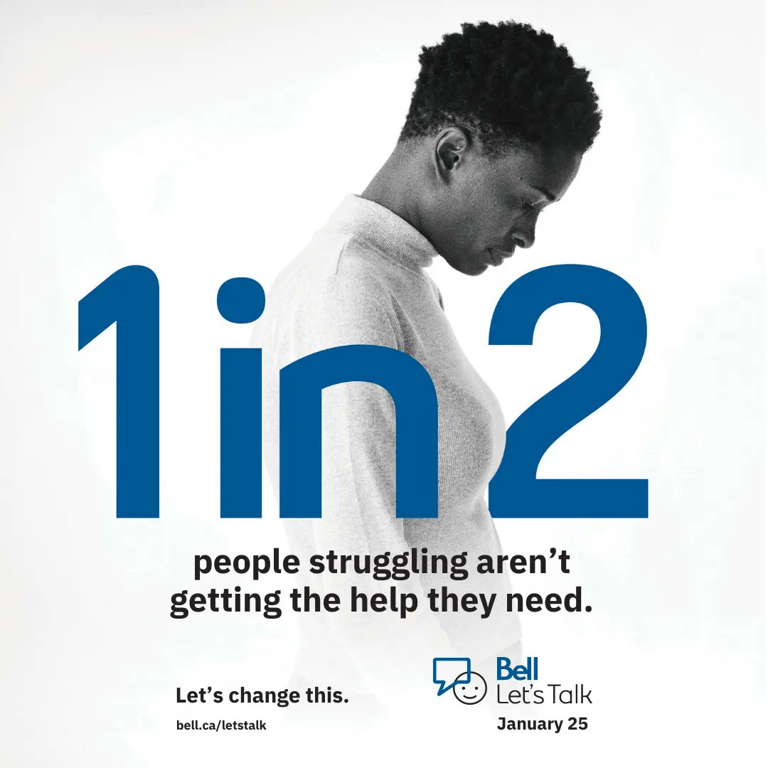 ringettecanada's tweet photo. Let’s change these stats. Take action on Bell Let’s Talk Day and all year long!
Be there, be kind, help create positive change.⠀

#BellLetsTalk #ringette https://t.co/KK9YfrY5DZ