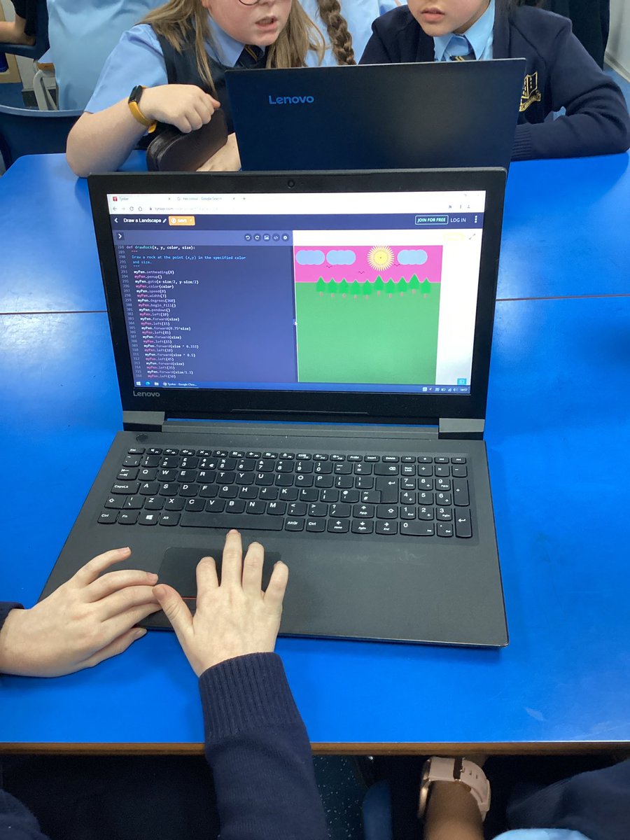 StSebsY5's tweet image. Year 5 have been creating their own landscapes using python as part of their digital art unit! 🖼 @StSebastiansPri #SebsComputing